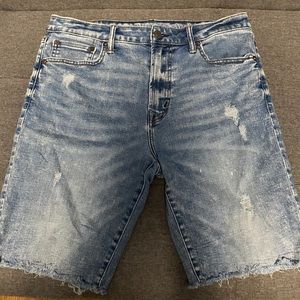 Distressed American Eagle Jean Shorts